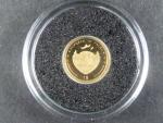 Palau, 1 Dollar 2009, Au 999/1000, 0,5g, průměr 11 mm, z cyklu nejmenší zlaté mince světa
