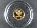 Gibraltar, 1 Pound 2020, Au 999/1000, 0,5g, průměr 11 mm, z cyklu nejmenší zlaté mince světa