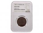 4  Kreuzer 1861 A , N 14, NGC MS 64 RB