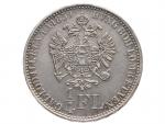 1/4 zlatník (1/4 Gulden) 1859 A , Vídeň_