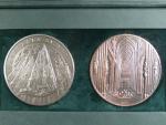 Ag + Cu pamětní medaile A.Baltaeva - Chtám sv. Víta z cyklu pocta medailérům, Ag 999, 110 g, průměr 60 mm, Tombak 95 g, 60 mm, ražba Česká mincovna 2024, náklad 30 ks, etue, certifikát
