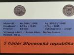 Au + Ag + Cu replika slovenského 5 h 1942, náklad 50 ks, certifikát, dřevěná etue