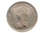 Ag žeton 1867 Uherská korunovace Alžběty (Sisi) v Budapešti, uherský nápis, průměr 20 mm, 3,33 g, patina, Früh. III.7.b
