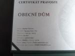 Ag + Cu pamětní medaile A.Baltaeva - Obecní dům z cyklu pocta medailérům, Ag 999, 110 g, průměr 60 mm, Tombak 95 g, 60 mm, ražba Česká mincovna 2024, náklad 30 ks, etue, certifikát