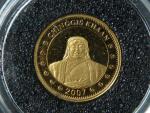 Mongolsko, 1000 Togrog 2007, Au 999/1000, 1g, z cyklu nejmenší zlaté mince světa