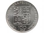 100Kčs 1993, 1000. výročí založení Břevnovského kláštěra v Praze_