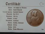 Au medaile 100 dukát sv. Václava. 2008 L.Charvát, Au 999,9,  348,5g, náklad 200 ks, certifikát, etue