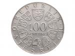 100 Schilling 1975 - 150. výročí narození Johanna Strausse_