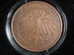 AE medaile střelby Insbruck 1885, Cu, 37 mm, 23,6 g, náklad 500 ks, ražba Česká mincovna 2024, etue, certifikát