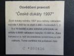 pamětní medaile Kde domov můj 1997, Ag 999, 14,80 g certifikát