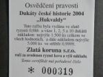 pamětní medaile Kde domov můj 2004, Ag 999, 14,9 g certifikát