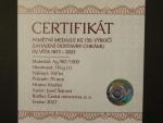 AR medaile dokončení stavby Chrámu sv. Víta, Ag 987, 70 mm, 116 g, náklad 160 ks, ražba Česká mincovna 2023, dřevěná etue, certifikát