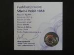 AR medaile střelby Vídeň 1868, Ag 999, 37 mm, 31,1 g, náklad 2000 ks, ražba Česká mincovna 2024, etue, certifikát