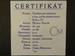 AR pamětní medaile 650.let korunovace Karla IV., Ag 999, 50 g, průměr 50 mm, náklad 50 ks číslo 40, etue, certifikát