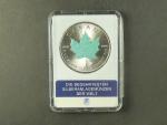 5 Dollars 2016 Maple Leaf 1 OZ Ag 999,9, kolorováno