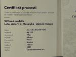 AR pamětní medaile Letní sídlo T.G.M. - zámek Hluboš, Ag 999, 42 g, průměr 50 mm, náklad 100 ks číslo 48, etue, certifikát
