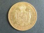 25 Pesetas 1878, Au 0,900, 8,06g
