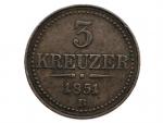 3 Krejcar 1851 B_