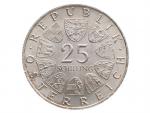 25 Schilling 1965 - 150. výročí Technické univerzity ve Vídni, Ag 0.800, 13.00g_