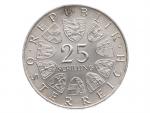 25 Schilling 1966 - 130. výročí úmrtí Ferdinanda Raimunda, Ag 0.800, 13.00g_