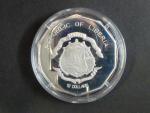 Libérie, 10 Dollars 2001 - Illusion, Ag  999/1000, 25 g