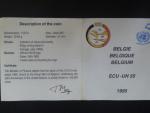 5 ECU 1995, Ag 925, 22.85 g, certifikát