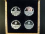 Sada 4 ks, 5 dollars 2021 s motivem Staroměstská exekuce, 4x 2 OZ, Ag 999, náklad 500 ks