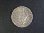 Anhalt, Friedrich II (1904-1918), 3 Mark 1909 A, J. 23, KM. 29