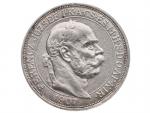 5 Koruna 1907 K.B., 40. výročí korunovace Františka Josefa I. za uherského krále v Budapešti_