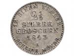 2 a 1/2 stříbrného groše 1843A_