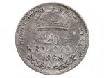 20 Krejcar 1869 K.B._