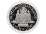100 schilling 1991 - Rudolf I. Habsburský_