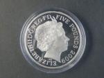 5 Pounds 2009, OH v Londýně, 28,28 g, Ag 925/1000