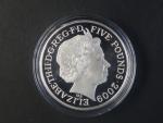 5 Pounds 2009, OH v Londýně, 28,28 g, Ag 925/1000