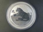 2 Dolars 2010, Year of the Tiger, 2 oz, 999/1000 Ag
