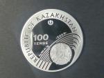 100 Tenge 2009 - FIFA World Cup 2010, 1 oz, Ag 925/1000