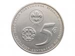 5 Euro 2007 - 100. výročí světového skautingu, 14,04g, 0.500 Ag_