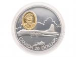 20 Dollar 1998 - letoun Canadair CP-107 Argus, 31,1g, 0.925 Ag_