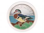 10 Peso 1996 - Karibská fauna - Kachnička karolínská, 20g, 0.999 Ag, náklad 5000ks_