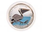10 Peso 1994 - Karibská fauna - Pelikán, 20g, 0.999 Ag, náklad 10000ks_