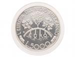 5000 Lira 1998 - Evropa v novém tisíciletí, 18g, 0.835 Ag_