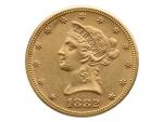 10 Dollar 1882, 16.718 g, Au 900/1000_
