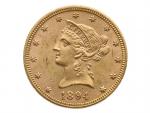 10 Dollar 1894, 16.718 g, Au 900/1000_