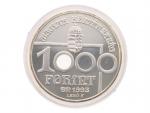 1000 Forint 1994 - Mistrovství světa ve fotbale 1994, USA, 31,46g, 0.925 Ag_