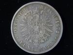 Württenberg, Karl (1864-1891), 5 Mark 1875 F, J.173