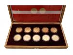 Sada 10x 5000 Kč Městské památkové rezervace 2021-2025 - 10x 1/2 Oz, společná dřevěná etue_