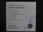 Cu medaile 2024 Střelba Vídeň 1868, hmotnost 872 g, náklad 100 ks, ražba Česká mincovna