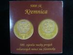 5000 Sk 1999 Ražba prvních tolarových mincí v Kremnici, Au 900, 9,5g, etue, certifikát