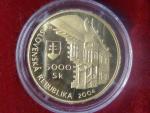 5000 Sk 2004 Světové dědictví Unesco - Bardějov, Au 900, 9,5g, etue, certifikát
