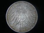 Württenberg, Wilhelm II. (1891-1918), 5 Mark 1908 F, J.176, KM. 632